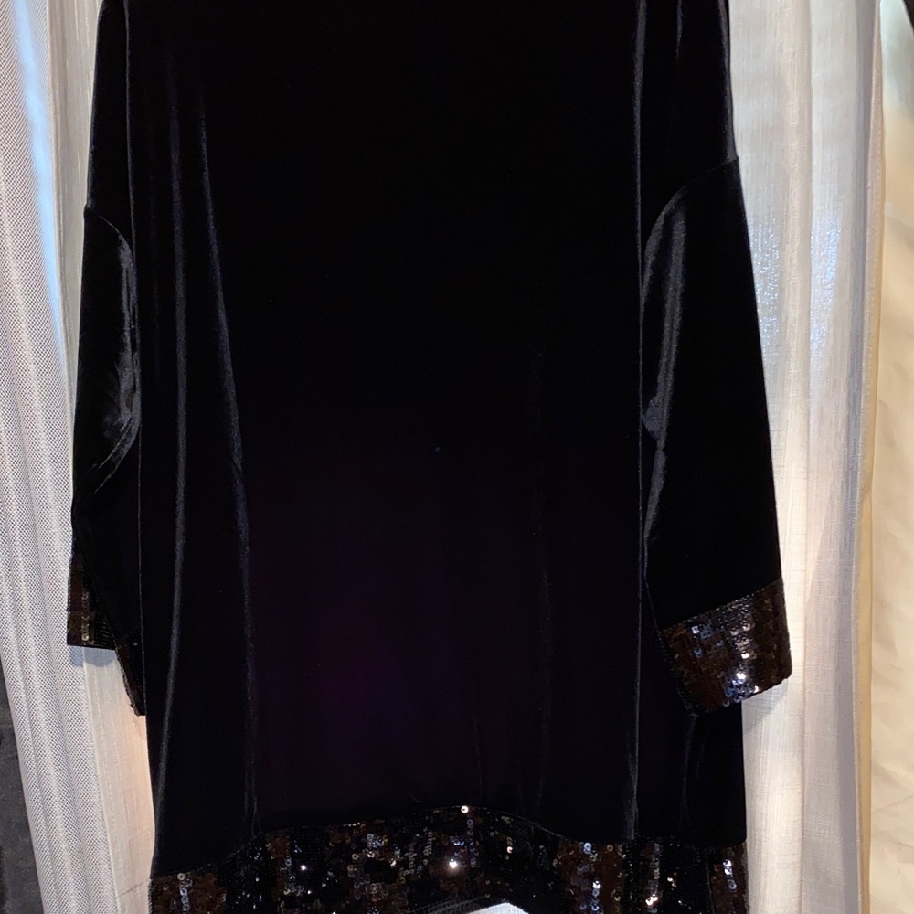 Joan Vass Black Plus Top - Picture 7 of 7